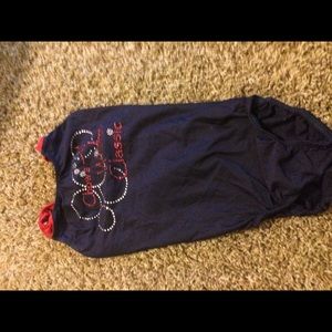 Blue and red gymnastics Leo